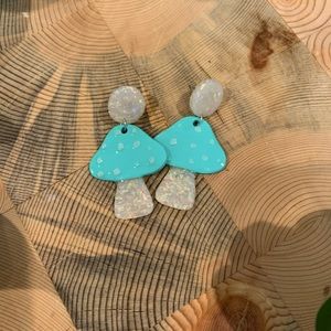 Polymer Clay Mushroom Earrings